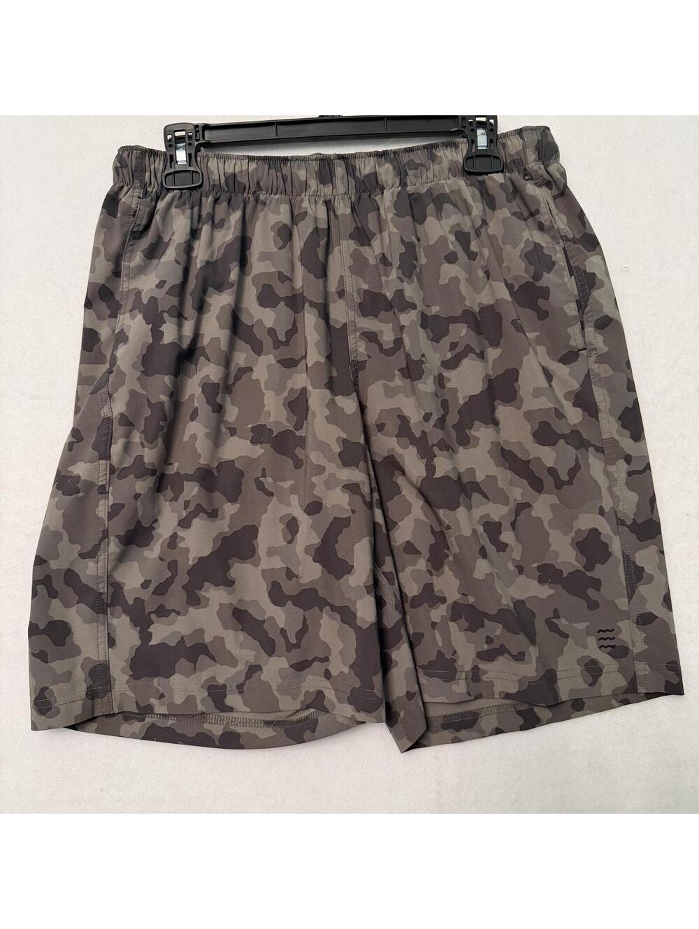 Free Fly Men's Camo Pattern Light Weight Unlined Shorts Size Medium 8" Inseam